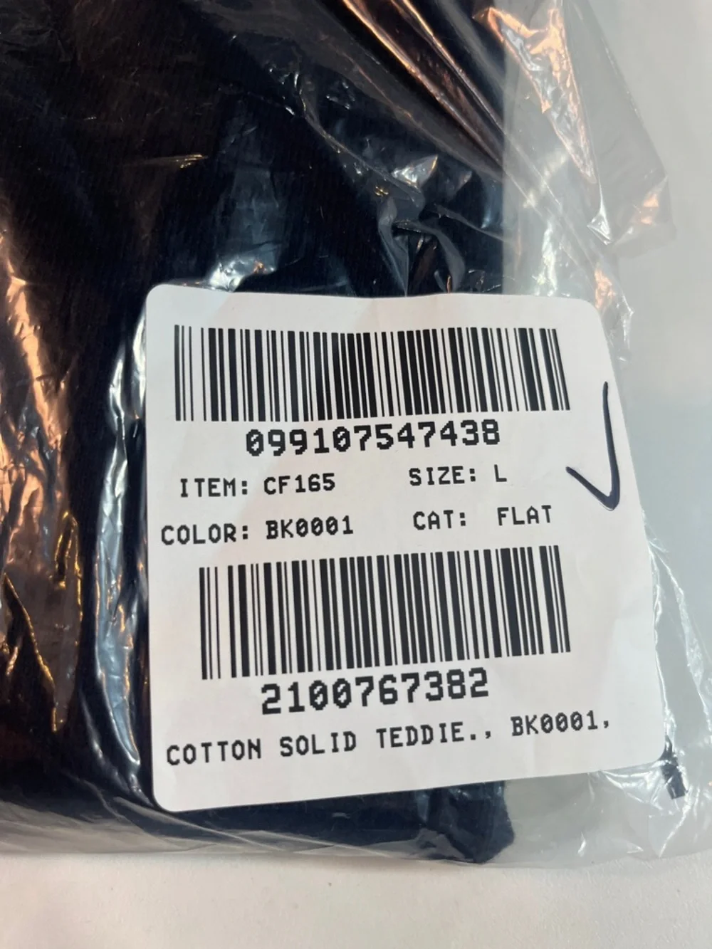 J.Crew Cotton Teddie sweater in black